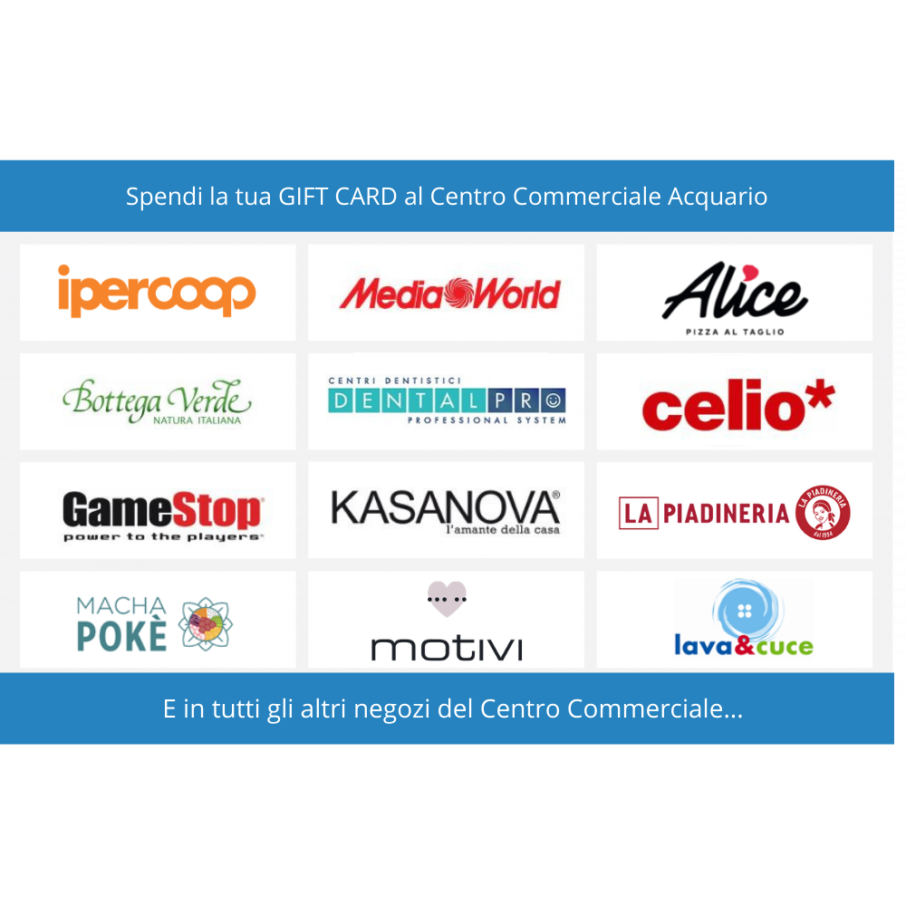 Gift Card Centro Commerciale Acquario